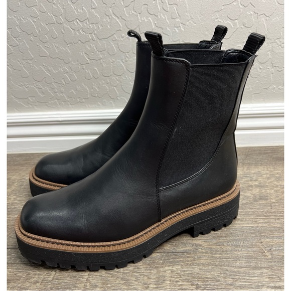 Sam Edelman Laguna Chelsea Boot Black Lug Sole Size 9 - Picture 4 of 8